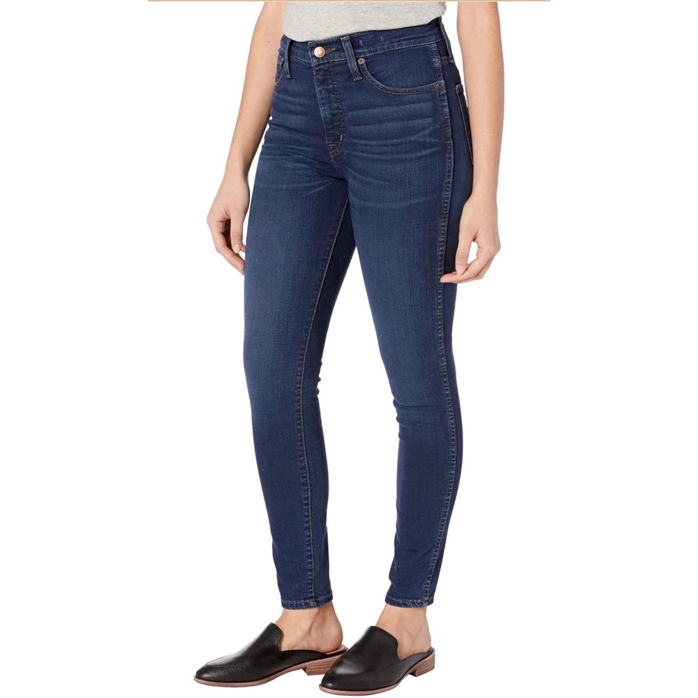 Madewell 10" High-Rise Skinny Jeans‎ Women 26 Dark Indigo Blue Excellent Stretch